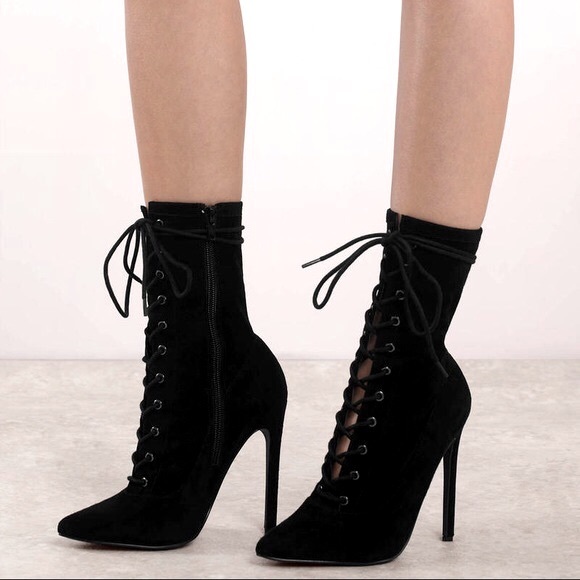 Hot Topic Shoes - Steve Madden Lace Up Heel Boots